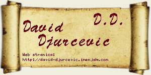 David Đurčević vizit kartica